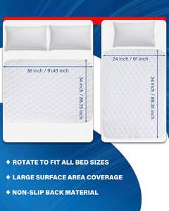 Sous-coussin hygiénique <span class=keywords><strong>lavable</strong></span> en machine absorbant durable, imperméable, sans odeur, protection nocturne, coussin <span class=keywords><strong>de</strong></span> lit réutilisable pour incontinence - Product Image 4