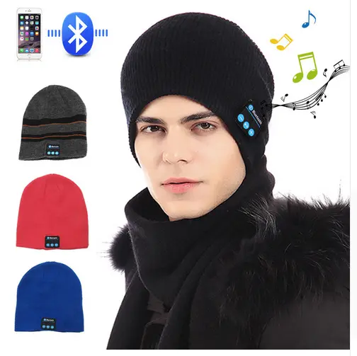 Smart Call Music Cap Herfst En Winter Warm Stereo Luisteren Lied Draadloze Gebreide Pet