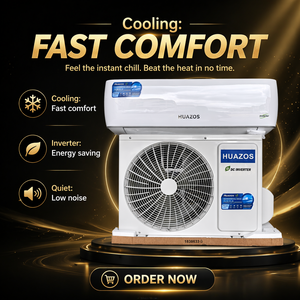 เครื่องปรับอากาศพานาโซนิค HUAZOS 12000btu 1.5 แรงม้า แบบติดผนัง ระบบสามทิศทาง  คูล สมาร์ท R32  ระบบปรับความถี่ - Product Image 1