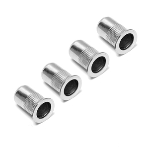 Tuerca remachable ciega redonda moleteada de acero inoxidable 304 con <span class=keywords><strong>rosca</strong></span> a la derecha, grado A2-70, para tratamiento de agua - Product Image 3