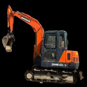 Mini-excavatrice Doosan DH60-7 d'occasion, 6 tonnes, petite pelle sur chenilles, certifiée CE EPA, importée de Corée, composants principaux, pompe haute efficacité - Product Image 3