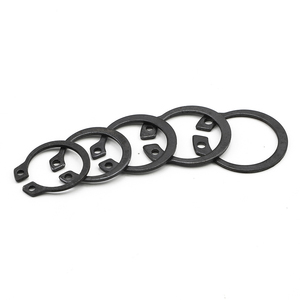 10 pièces/sac, anneaux de retenue externes en acier inoxydable 304 noir, acier 65mn, pour axe, type C, circlip M3-M180 - Product Image 5