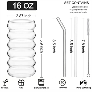 Vente en gros de tasse à café en <span class=keywords><strong>verre</strong></span> à boire <span class=keywords><strong>avec</strong></span> logo personnalisé échantillon gratuit de 16oz <span class=keywords><strong>avec</strong></span> <span class=keywords><strong>paille</strong></span> en <span class=keywords><strong>verre</strong></span> pour boire - Product Image 3