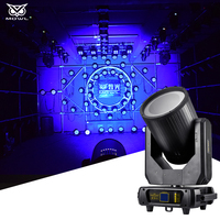 MOWL 200W 400W Blanc Chaud Froid 2-en-1 DMX Zoom CTO Surface COB Projecteur LED Mobile pour Scène et Mariage