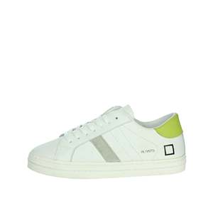 D.A.T.E. Zapatillas Deportivas para Niña, Blancas y Verdes, de Piel, de Caña Baja, Informales - Product Image 1