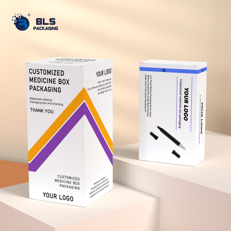Factory Direct Supply Foldable Custom Printed Plain Coloured Medicine Pill Luxury Pharmaceutical Packaging Paper Box