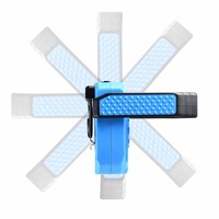 STARYNITE 1000 Lumen Super Bright Led Portable Usb Rechargeable Ronde Cob Lampe de Travail avec Support Magnétique Crochet Clip