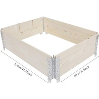 Jardinière surélevée en bois pour balcon et jardin, étagère de présentation pour fleurs, légumes et plantes vertes