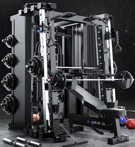 <strong>Cable</strong> Crossover Equipment Body Building Power Cage <strong>Squat</strong> Rack Home Gym Exercise Training Multi Functional Smith <strong>Machine</strong> - Product Image 1
