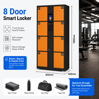 Casillero Inteligente de 8 Puertas con Cerradura Electrónica para Recogida de Paquetes, Código QR, PIN, Autoservicio, Recogida por Clic, para Supermercados y Tiendas Minoristas
