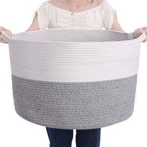 <strong>Corner</strong> Laundry <strong>Basket</strong> With Lid Wicker <strong>Baskets</strong> Decoration Mini Beach Best Hampers for Couples Seagrass and Cotton - Product Image 1
