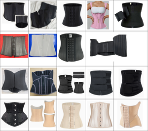 100% látex faja colombiana cintura alta calidad 3 filas ganchos corsé 25 acero deshuesado látex cintura entrenador Shaper - Product Image 6