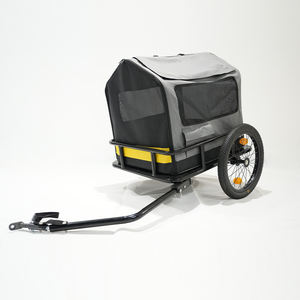 Remorque <span class=keywords><strong>de</strong></span> vélo pour chien, animaux <span class=keywords><strong>de</strong></span> grande taille, capacité 60 kg, chariot pliable pour chien, <span class=keywords><strong>porte</strong></span>-vélo avec roues à dégagement rapide, rangement compact - Product Image 2