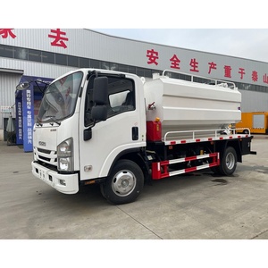 Pompe à vide diesel Isuzu 5-10 tonnes pour camions d'aspiration des eaux usées, fournie directement par l'usine, camion de nettoyage par aspiration à l'exportation - Product Image 2