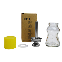 Flacon en verre carré de 50 ml/110 ml, anti-éclaboussures, résistant à la corrosion, lignes de graduation, antistatique, facile à nettoyer, pompe sérigraphiée