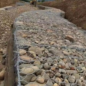 Stone Cage <b>Net</b>, Galvanized Gabion <b>Net</b>, River Channel Treatment, Reinforced Slope Protection, Solid Bank Cage, Stone Cage <b>Net</b> Box - Product Image 5