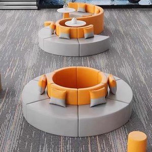 Đơn giản hiện đại sáng tạo sofa tổ chức đào tạo hội trường khu vực phòng chờ khu vực đàm phán kinh doanh kết hợp vòng - Product Image 2