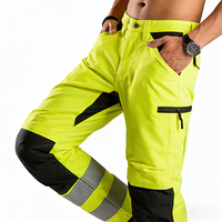 Pantalon de travail de sécurité haute visibilité respirant et détecteur d'aiguilles, sur mesure, pour les industries mécaniques et minières, OEM