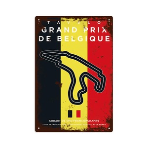 Chúng tôi kho F1 theo dõi tường nghệ thuật tấm kim loại tin đăng in Racing decal cho nhà để xe người đàn ông hang động trang trí nội thất sơn kỹ thuật mảng bám - Product Image 1