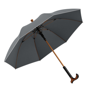 Los paraguas de bastón recto para caminar son adecuados para montañeros y ancianos desmontables - Product Image 1