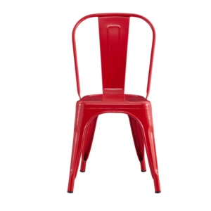 Chaise de salle à manger industrielle vintage en métal, style bistro français rétro du <span class=keywords><strong>Marais</strong></span>, mobilier de salle à manger d'occasion, vente en gros à prix réduit - Product Image 2