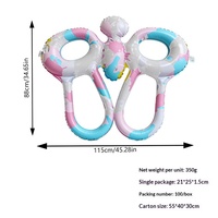 Bouée de natation gonflable pour enfants en PVC, jouet aquatique d'apprentissage pour l'extérieur, radeau flottant