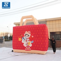 Sac à main gonflable géant personnalisé, sac de shopping gonflable pour la publicité et la décoration d'événements en extérieur dans les centres commerciaux