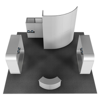 Système de stand d'exposition TIANYU Elite 3x6m, solution d'exposition hybride optimisée pour une image de marque dynamique à fort impact
