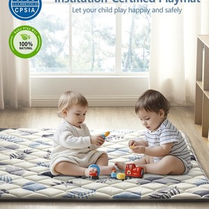 Alfombra de gateo para bebés hecha a medida, gruesa, antideslizante, para el hogar, de 0 a 24 meses, unisex, de fibra de poliéster. - Product Image 4