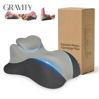 Oreiller ergonomique en mousse à mémoire de forme avec housse amovible pour couple, idéal pour la lecture et le sommeil (Kamasutra)
