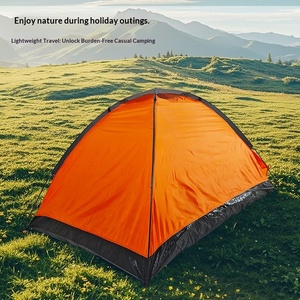 Tente de <span class=keywords><strong>camping</strong></span> double <span class=keywords><strong>pour</strong></span> adultes, <span class=keywords><strong>pour</strong></span> l'extérieur, fournitures de <span class=keywords><strong>camping</strong></span> de plage, monocouche, portable, 3-4 personnes, 200x140x100cm, printemps-automne - Product Image 2