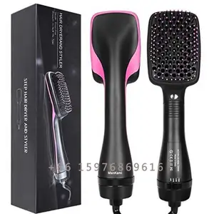 3 in 1 Hair Dryer Brush Hot Air Paddle Brush One Step Hair Blower Cushion Brush Travel Hair Dryer Volumizer Comb Professional