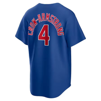 Maillot de baseball américain pour hommes de qualité supérieure, brodé, numéros 4 Crow-Armstrong, 7 Dansby Swanson, 3 Bregman, 27 Seiya Suzuki