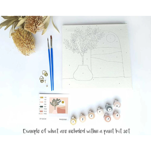 Kit de Pintura DIY, Pintura de Plantas Naturales en <span class=keywords><strong>Maceta</strong></span>, Decoración de Pared para el Hogar, Suministros de Arte y Manualidades, Kits de Manualidades para Principiantes - Product Image 5