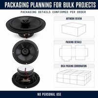 Haut-parleur coaxial de voiture OEM ODM 6,5 pouces 50W/100W 3 Ohms 12V Garantie 12 mois Fournisseur audio personnalisé d'usine pour projets de 500 paires