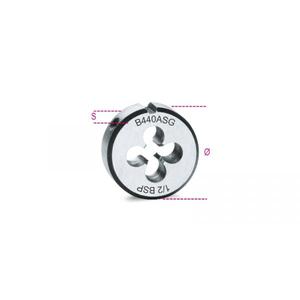 BETA - 004400259 Matrices rondes avec filetage cylindrique GAZ (BSP) en acier chromé (multipack) OUTILS ÉLECTRIQUES ACCESSOIRES - Product Image 1