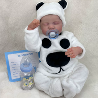Poupées Bébés Mignonnes et Douces Reborn Factory Super Pas Cher Mini 17 Pouces Peau Peinte Avancée Poupée Bébé Mignonne Corps Entier en Silicone