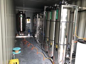 Système <span class=keywords><strong>d</strong></span>'osmose inverse conteneurisé 8 mètres cubes/heure, faible coût, facile à installer, équipement de traitement de l'<span class=keywords><strong>eau</strong></span> pour les municipalités - Product Image 1