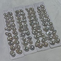 Perles baroques de grande taille 13-16 mm, perles d'eau douce naturelles irrégulières en paire pour la fabrication de boucles d'oreilles et de bijoux DIY