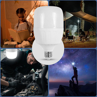 Ampoule LED d'urgence portable à économie d'énergie E27/B22 avec crochet pour la pêche de nuit et le camping 30W 40W 50W 60W