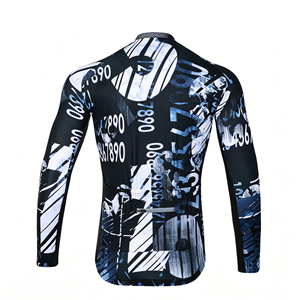 Custom <b>Long</b> <b>Sleeve</b> <b>Cycling</b> <b>Jersey</b> for Spring Autumn with Sun Protection for Road MTB Bike with Customizable Fabric and Style - Product Image 3