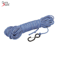 Crochet en S revêtu de plastique noir robuste avec clip de verrouillage de sécurité, cintres anti-rayures anti-corrosion utilisation extérieure industrielle marine