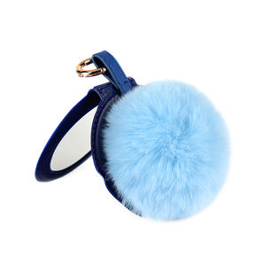 Miroir porte-clés mignon pliant en fourrure rose miroir à main de poche en PU personnalisé vente en gros <span class=keywords><strong>pas</strong></span> <span class=keywords><strong>cher</strong></span> petit cadeau mignon pour les filles - Product Image 6