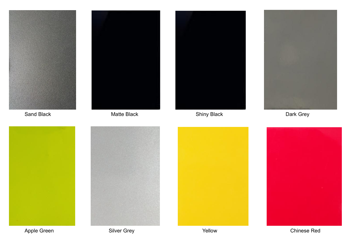 8 couleurs peuvent être choisies.
