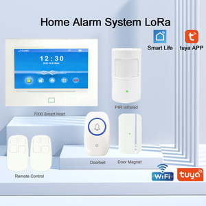 Tuya Smart WiFi 4G Home Security Alarmsysteem Kit Lora FSK Smart <span class=keywords><strong>Host</strong></span> 7 Inch Volledig Kleuren ABS Touchscreen <span class=keywords><strong>Display</strong></span> 5000mAh Batterij - Product Image 2