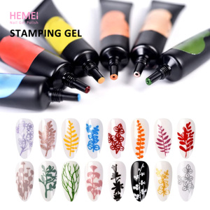 HEMEI Fábrica OEM/ODM Colores Mago Estampado <span class=keywords><strong>Gel</strong></span> Esmalte Plantillas Pintura para Nail Art Design - Product Image 1