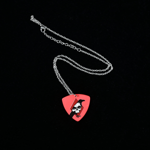 Collana con Ciondolo a Forma di Nota Musicale e Plettro per Chitarra, Gioiello Hip Hop Antiruggine in Acciaio, Regalo di Compleanno per <span class=keywords><strong>Chitarristi</strong></span> e Amanti della Musica - Product Image 2