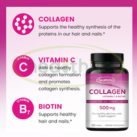 Cilt beyazlatma kollajen C vitamini ve biyotin tabletler kollajen tabletler için sağlıklı toptan
