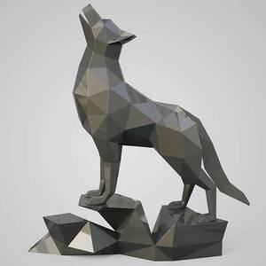 Grand Ornement de Pelouse en Métal <span class=keywords><strong>Blanc</strong></span> Bronze Laiton Bienvenue <span class=keywords><strong>Berger</strong></span> <span class=keywords><strong>Allemand</strong></span> <span class=keywords><strong>Noir</strong></span> Statues de Jardin Mémorial Sculptures de Chien avec Aile - Product Image 1