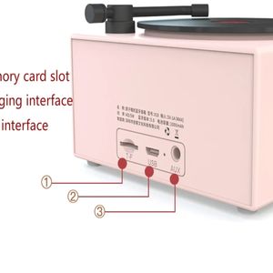 2023 nuevo X10 Retro BT altavoz Mini reproductor de discos de vinilo portátil con BT 5,0 inalámbrico TF AUX y MP3 productos calientes batería alimentada - Product Image 6